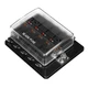 10-Way RV Fuse Block Blade Fuse Box dc Junction Box，Jtron LED Indicator F