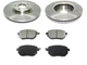 For 2005-2008 Nissan Maxima Brake Pad and Rotor Kit Front 12354VHBP 2007 2006