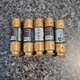LOT OF 5: Bussmann FRN-R-8 FuseTron Class RK5 Fuses