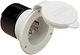 Marinco 15A Inlet White