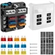 6 Way Fuse Block 12V Marine Fuse Box with LED Indicator Automotive 6