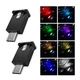 2 PCS USB Type C LED Ambient Light, 8-Color RGB Interior Atmosphere Lamp with