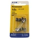 Eaton Bussmann BP/AGC-1/2-RP Fast Acting Glass Fuse 5 Pack, 1/2 Amp, 250VAC
