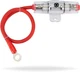 InstallGear 8 Gauge AWG 1ft Power Wire with 100 AGU Amp Fuse 80A Fuse, Red 