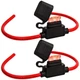 Gaoekoius 2 PCS 10 AWG Inline Fuse Holder with 40A Standard Fuse&ndash;... 