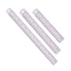 Metal ruler 15/20/30cm, 3 straight rulers for aluminum, purple