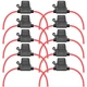 VANTRONIK Waterproof Medium Inline Fuse Holder With 14 14AWG, Black and Red 