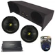 Jeep Wrangler YJ 87-06 Kicker 44CWCS104 10" Dual Sub Box W/CX1200.1 Amp 4GA Kit