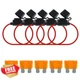 MuHize 5 Pack Inline Fuse Holder 16AWG Waterproof ATC ATO Blade Fuses