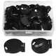30 PCS CR2032 CR2025 Coin Cell Battery Holder Case, Black
