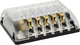 Blue Sea Systems 5015 AGC/MDL Glass 6 Circuit Negative Bus Fuse Block with Cover