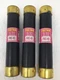 (Lot of 3) Bussmann FRS-40 Fuse Class K5 Dual Element 40Amp 600VAC FRS40