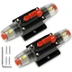 TEMCHY 60Amp Car Audio Circuit Breaker Waterproof Fuse Inline Holder Manual R...