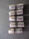Five 5 BUSSMANN Buss AGA-1/4 Fuses 125V