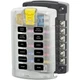 Blue Sea 5029 ST Blade Fuse Block with Cover 12 Circuit without Negative Bus