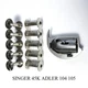 for SINGER 45K ADLER 104 105 SHUTTLE HOOK CLOSED FRAME & 10 Bobbins NEW