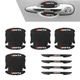 Dogary 8 PCS Car Door Cup and Handle Protectors, Sports Marking Scratch Black 