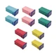 10 PCS Car Square Fuse, Vehicle Micro Cartridge Fuses, Auto Fuse Profile Tall