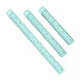 Metal ruler 15/20/30cm, 3pcs for aluminum, straight edge, blue green