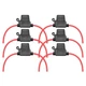 VANTRONIK Waterproof Medium Inline Fuse Holder with 14 Gauge AWG Wire Black 