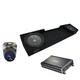 88-98 Chevy CK Silverado Ext Truck Kicker CompR CWR10 Dual 10" Sub Box CX1200.1