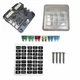 6 Way Fuse Box Block Cover 12V ATO/ATC LED Indicators & Ground Marine Ski Boat