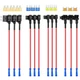 Nilight 12 Pack 12V Car Add-a-Circuit Fuse 12Pack Holder-4 types, blue 