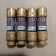 Lot OF 4 BUSSMANN FRN-R-8 FUSETRON 8A FUSE 250V E45