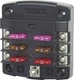 BLUE SEA SYSTEMS661-5033 FUSE BLOCK ST BLADE 6 CIR.