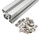T-Nut M3 M4 M5 M6 M8 Drop In Tee Nut Aluminum Extrusion 15|20|30|40|45 Series