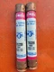 Lot Of 2 Shawmut TRS20R Time Delay Fuse Class RK5 20 Amps 600 VAC w/Spot