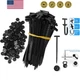 120 Pcs Nylon Universal Cable Tie Buckle - New Multifunctional Nylon Zip Ties...