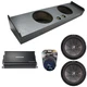 09-15 Ford F-150 Super Crew Truck Kicker CWR12 Dual 12" Rhino Sub Box CX1200.1