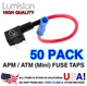 50 PACK Lumision Add-A-Circuit Mini ATM APM Fuse Tap Lot Dash Cam Radar Install