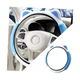 Car Steering Wheel Cover, Elastic Stretch Fluffy Soft Plush Steering Wheel Blue