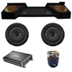 Chevy Silverado 07-13 Ext Cab Kicker 43CVT124 12" Dual Sub Box CX1200.1 Amp Kit