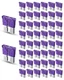 Riseuvo 50pcs 3A Standard Car Fuses - 3 AMP Automotive Purple 