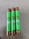 Lot of 3 Bussmann FRS-R-15 Fusetron Time Delay Fuse Class RK5 600V 15Amp