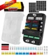 FASTSTORM 12V 6-Way Fuse Block with Relay, ATC 6 Way Relay 