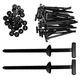 120 Pcs Nylon Universal Cable Tie Buckle - 3.62 inches x 0.79 inches, Black 