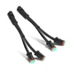 WZP 2PCS 2Pin Deutsch DT DTP Wiring Harness Adapters Connectors Splitters, 
