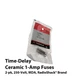 2-pk Time-Delay Ceramic 1-Amp 250-Volt Fuses, RadioShack&reg; Brand 270-0153