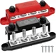 250A 12V Bus Bar Marine Power Distribution Block for Car, Boat, Solar Wiring