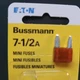7.5A mini Blade Amp Bussmann Automotive Fuse 7 1/2 2005 Toyota Camry ATM 7-1/2A
