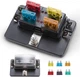 BUNKER INDUST 4-Way Blade Fuse Box with LED 1Pcs 
