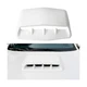 Car Hood Vents, Vehicle Scoop Turbo Bonnet Hood Air Flow Intake Cover, White