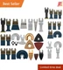 Oscillating Multitool Blades Kit 120Pcs Universal Fit for Milwaukee, Rigid