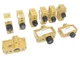 LOT OF 9 WEIDMULLER TERMINAL FUSE HOLDER SAKS4, 16A, 400V, 10MM2