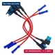 JABINCO 5 Pack 12V Car Add-a-Circuit Fuse TAP Adapter Mini ATM APM Blade Fuse Ho