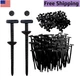 Universal 120PCS Nylon Zip Ties for Car Repairs - Tool-Free Installation, Black
